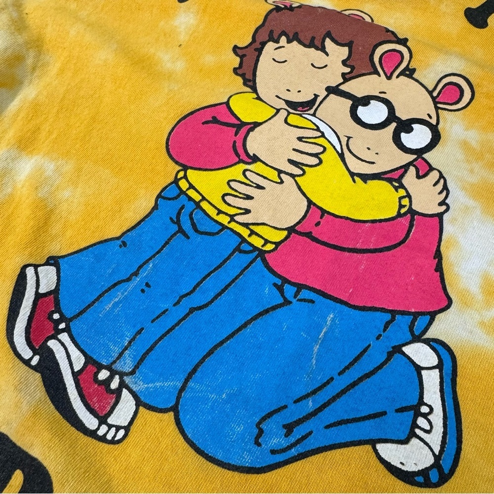 Arthur Hugs Not Drugs Size Large Vintage Retro tee - Picture 4 of 7